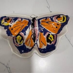 Avon Vibrant Butterfly Art Plate